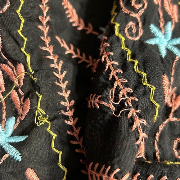 FREE PEOPLE ,NWT,mini dress,fairy,whimsical,cape sleeves,Frida print,embroidered - Picture 17 of 17